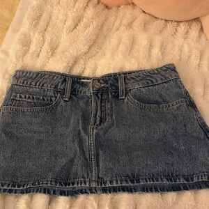 Hollister Blue Denim Skort